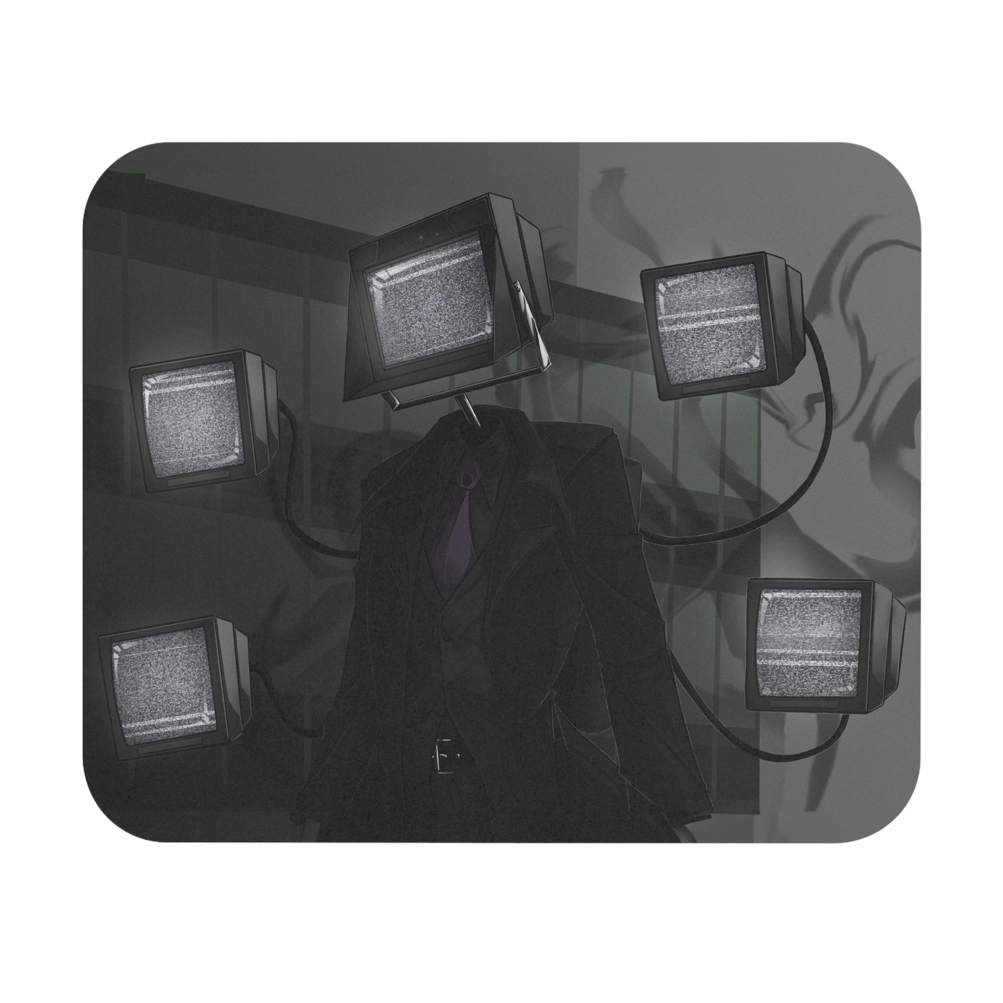 TV Man - Polycephaly Mouse Pad