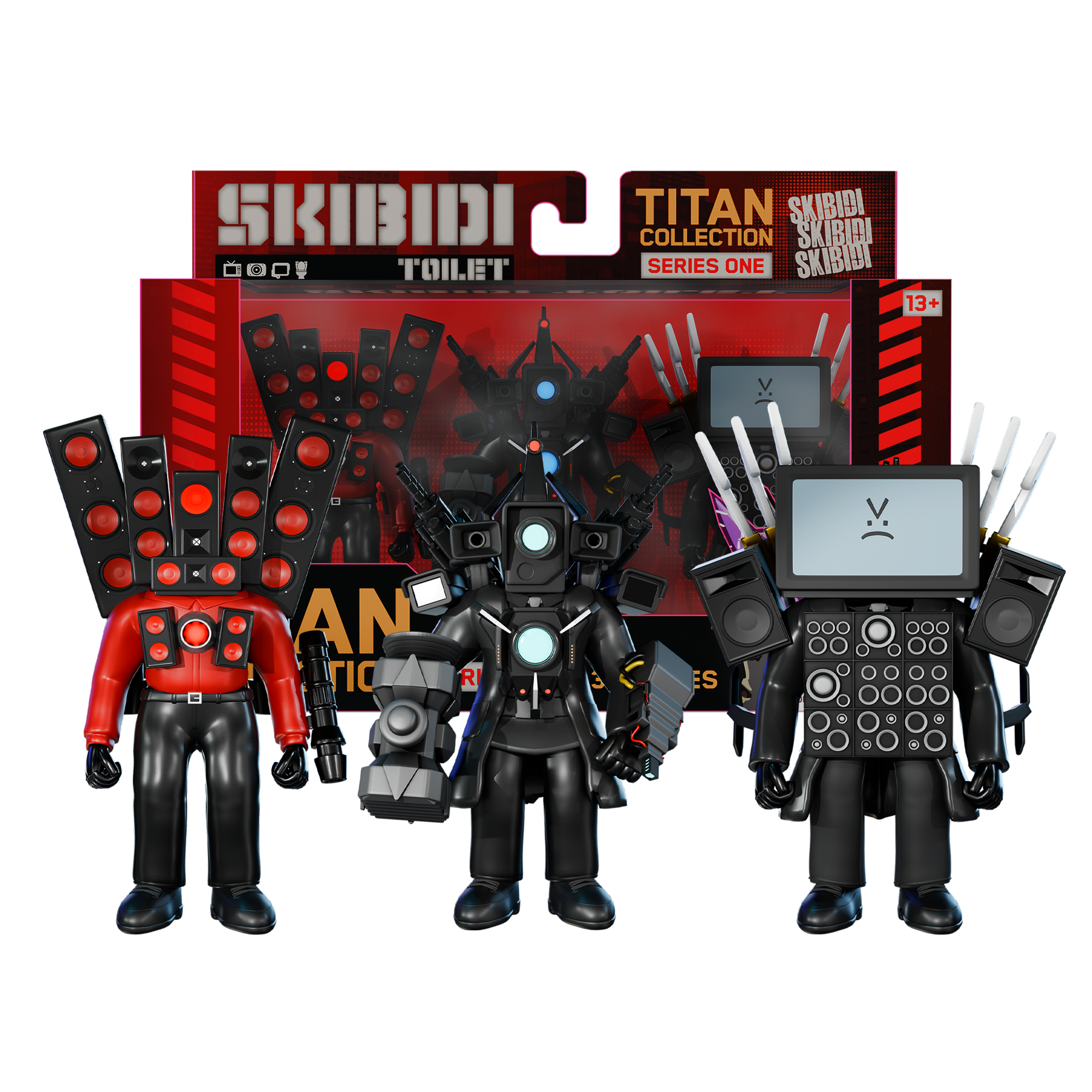 Skibidi Toilet Titan 3-Pack