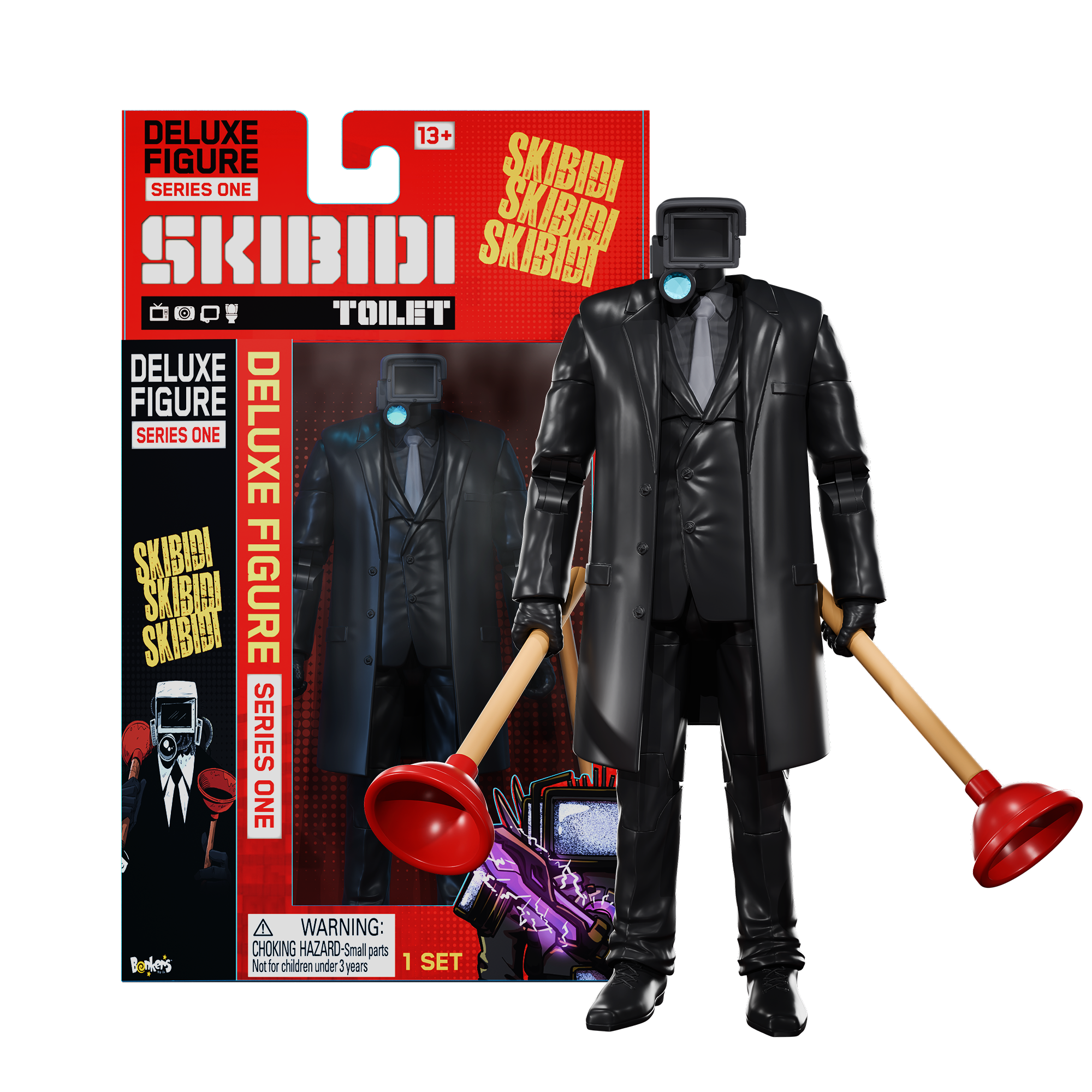 Skibidi Toilet Plungerman Deluxe Action Figure
