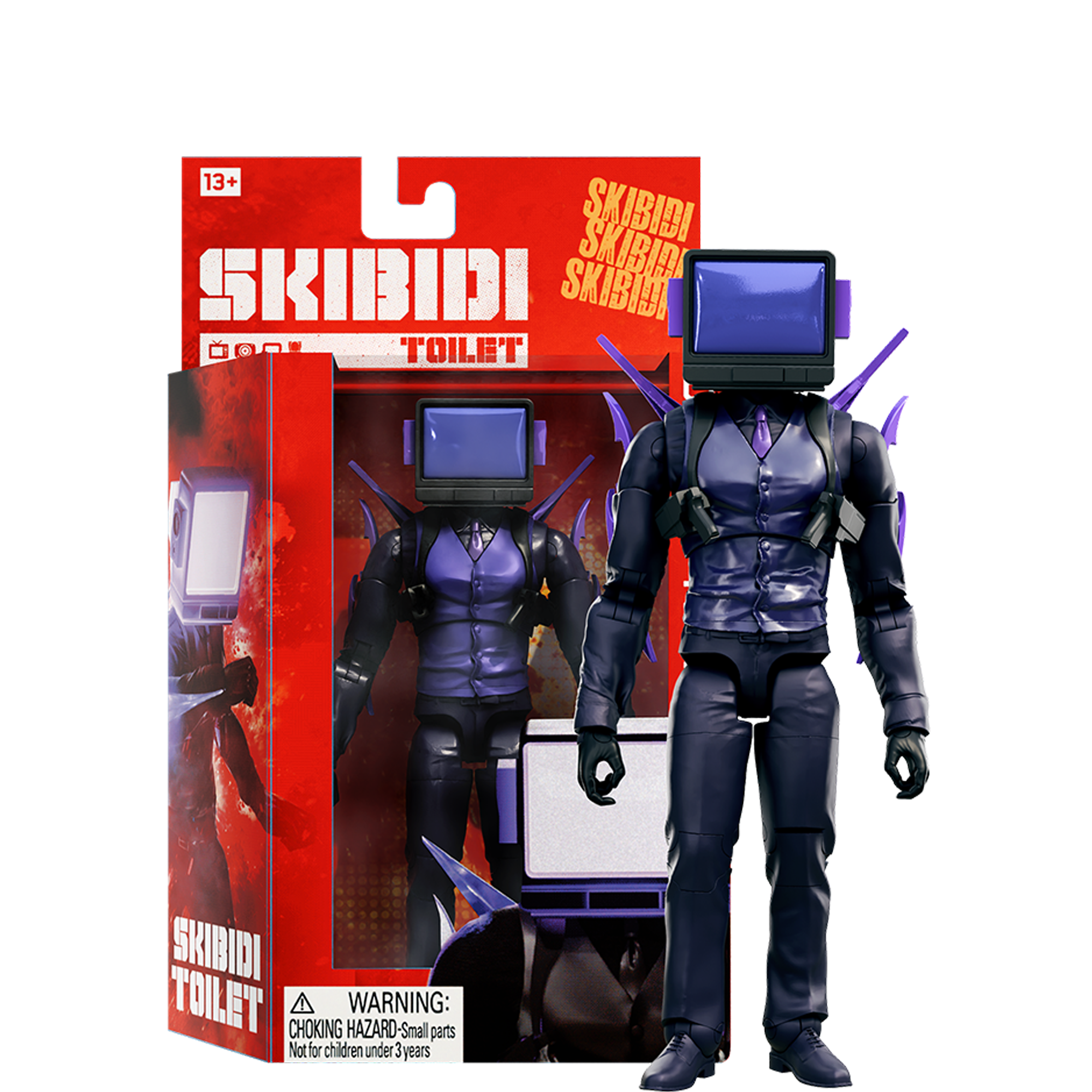 SKIBIDI Toilet Deluxe Figura - Serie 2, 6 pollici Personaggi da collezione, YouTube Animation Sensation, licenza ufficiale Toilet Merch - Dark TV Man - Giochi e Prodotti per l'Età Evolutiva SKIBIDI Toilet Deluxe Figura - Serie 2, 6 pollici Personaggi da collezione, YouTube Animation Sensation, licenza ufficiale Toilet Merch - Dark TV Man - Giochi e Prodotti per l'Età Evolutiva