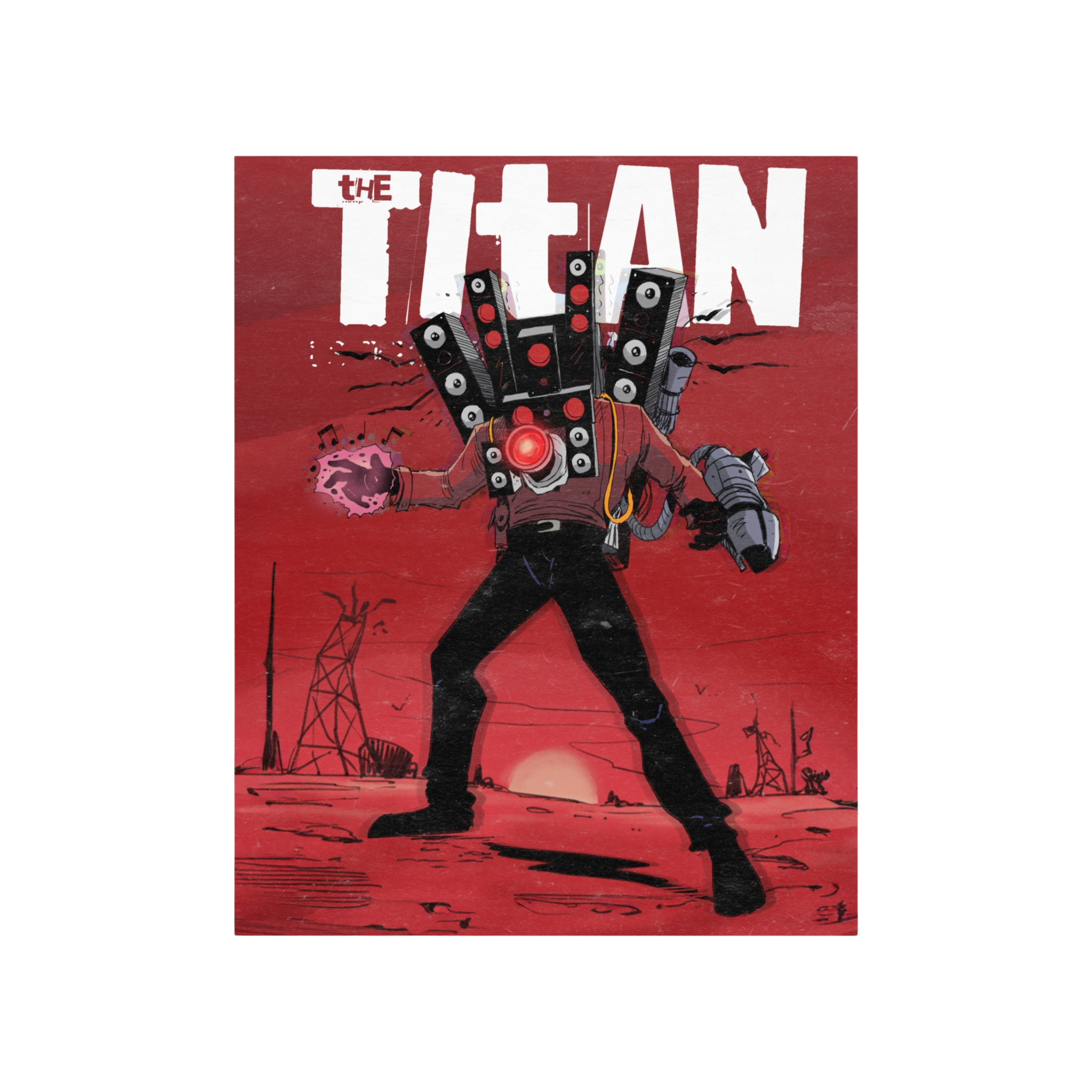 Titan Speakerman - High Voltage Poster
