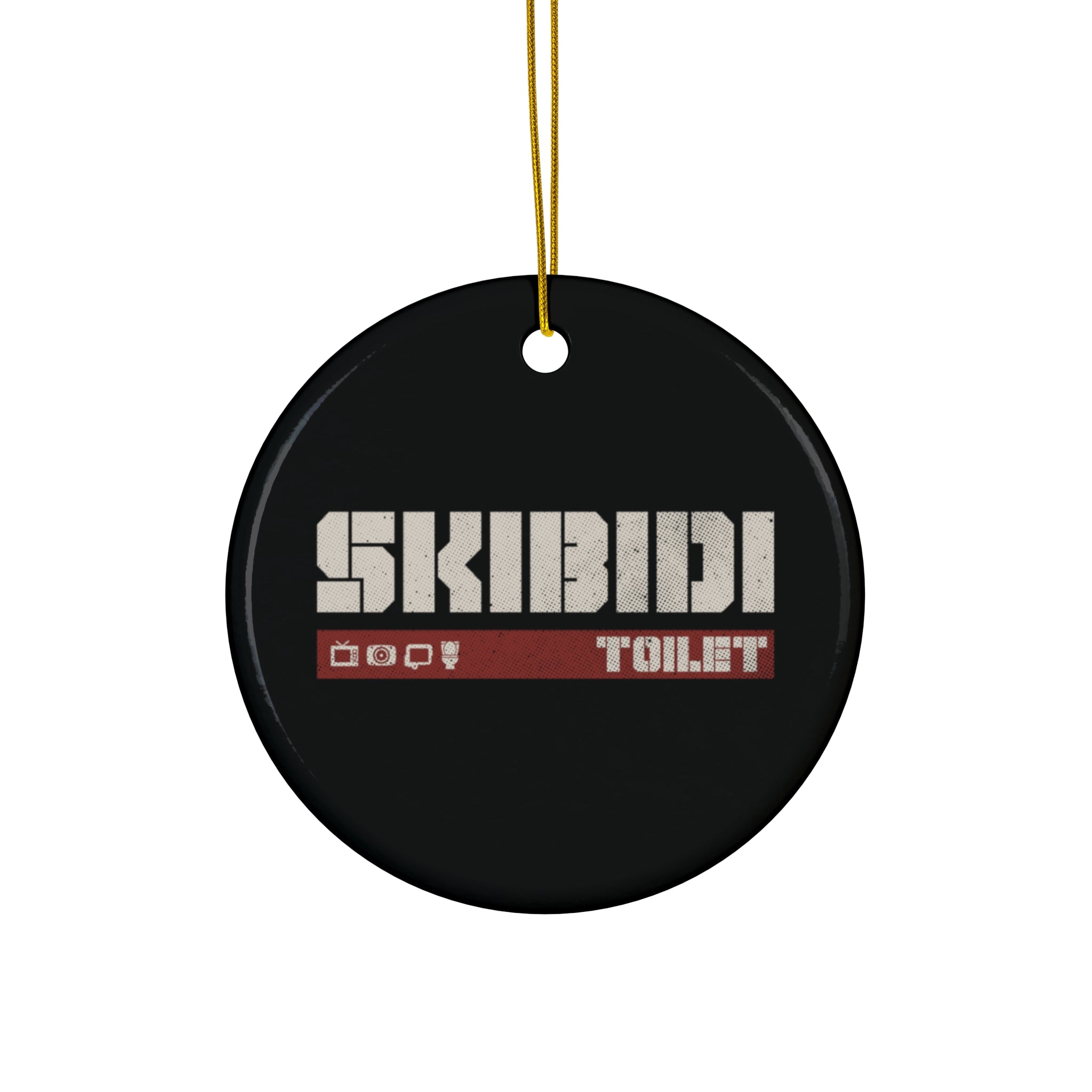 Skibidi Toilet Logo Ornament