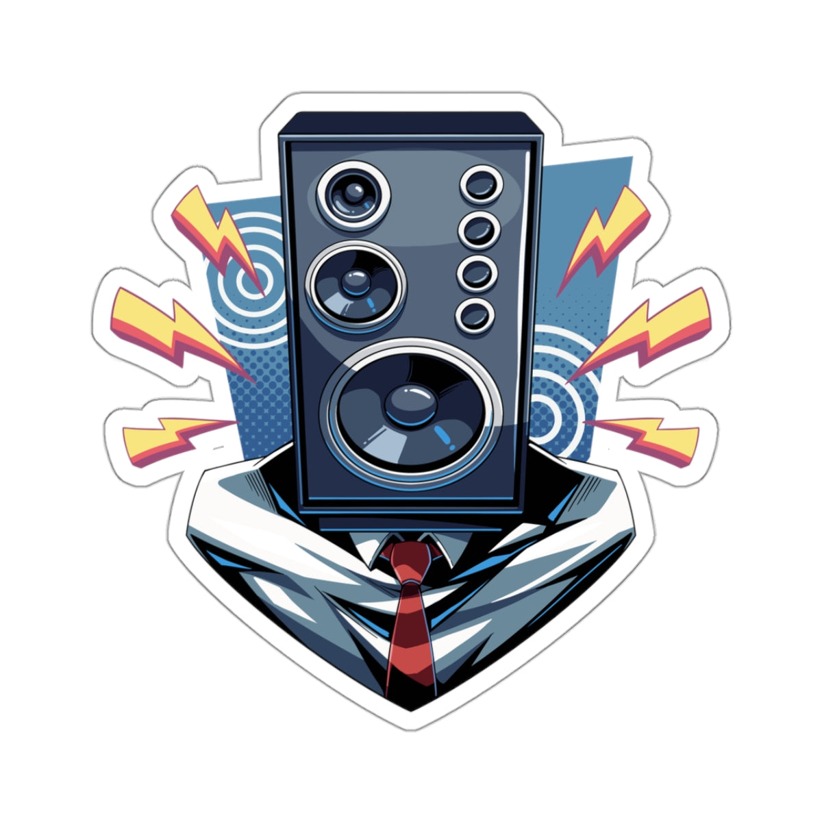 Large Speakerman - Headshot Sticker