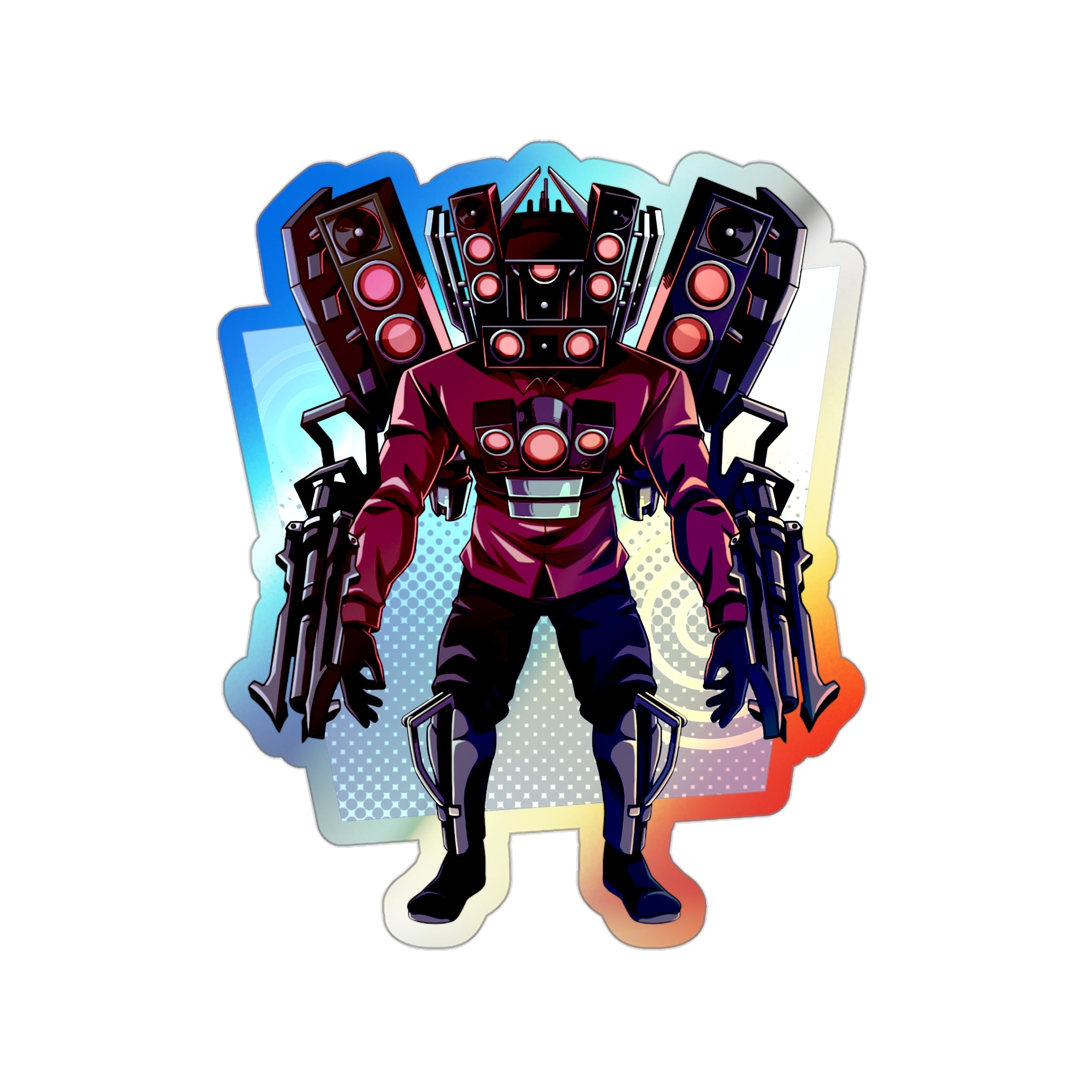 Titan Speakerman - Pulse Holographic Sticker