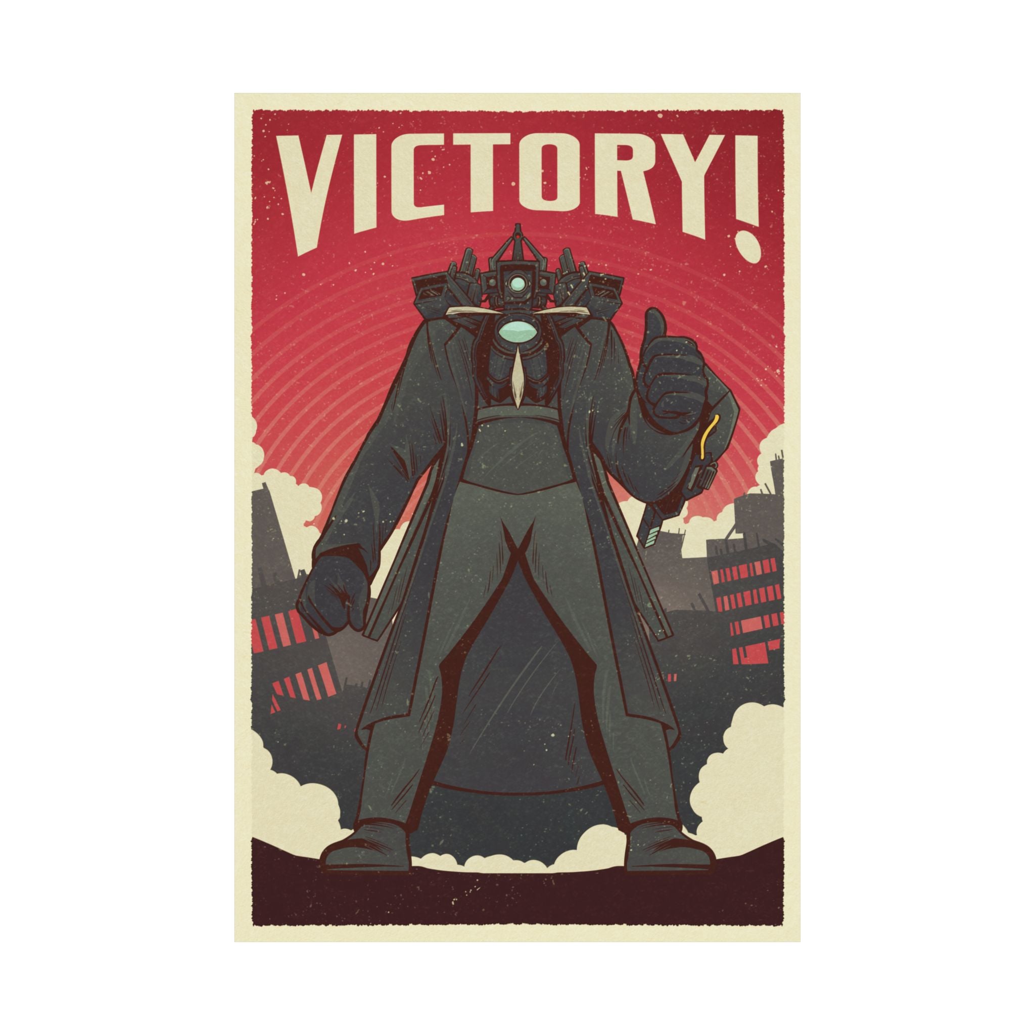 Titan Cameraman - Victory Poster