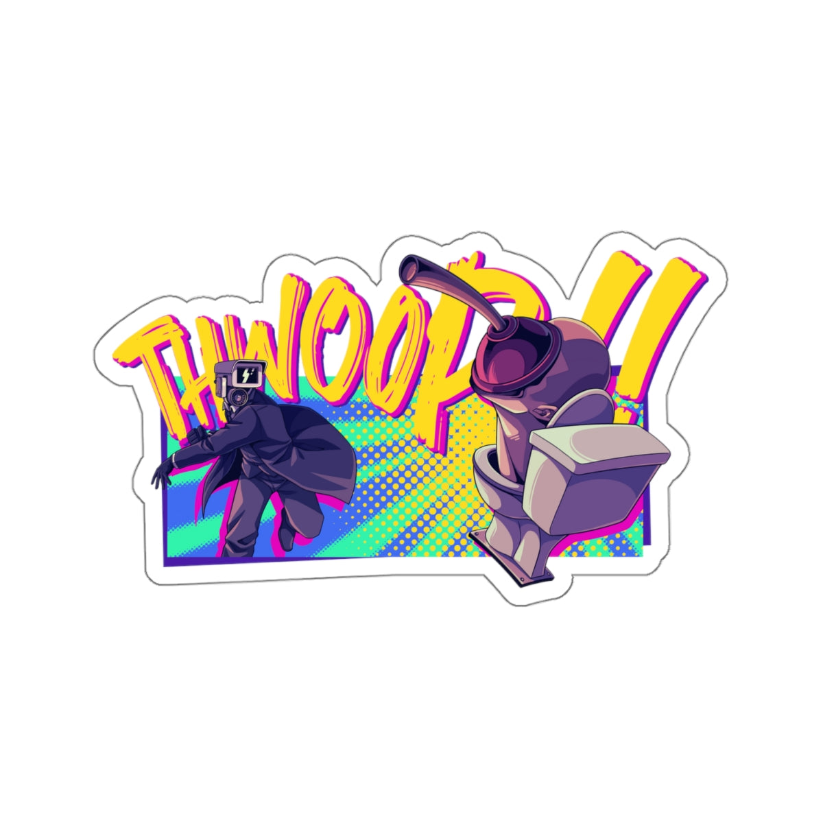 Plungerman - Thwoop Sticker