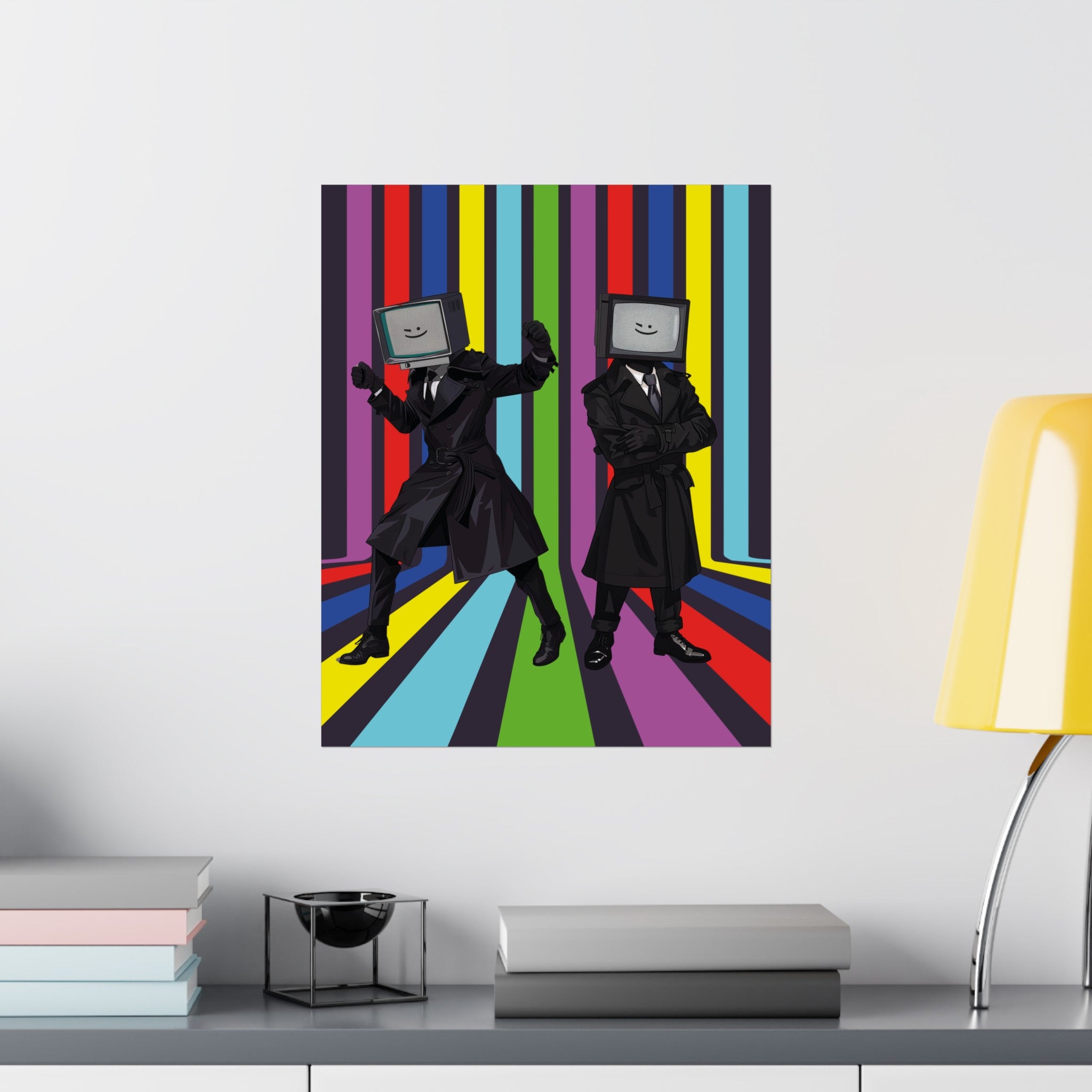 TV Man - Color Bars Poster