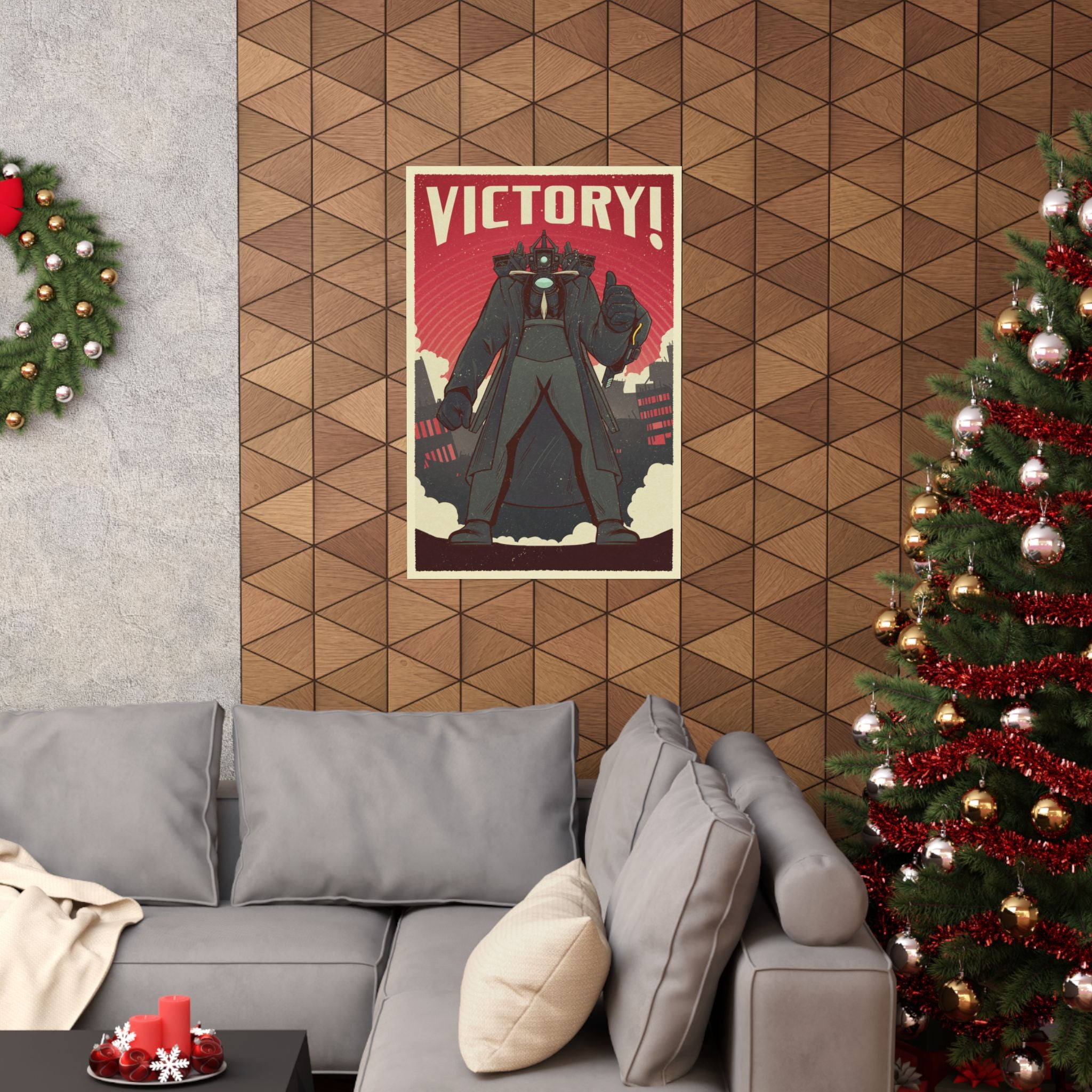 Titan Cameraman - Victory Poster