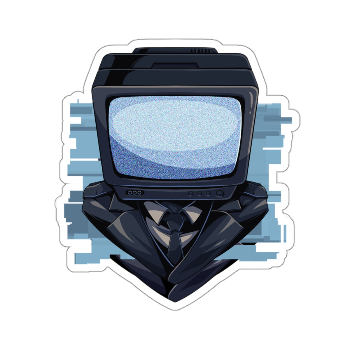 TV Man - Headshot Sticker