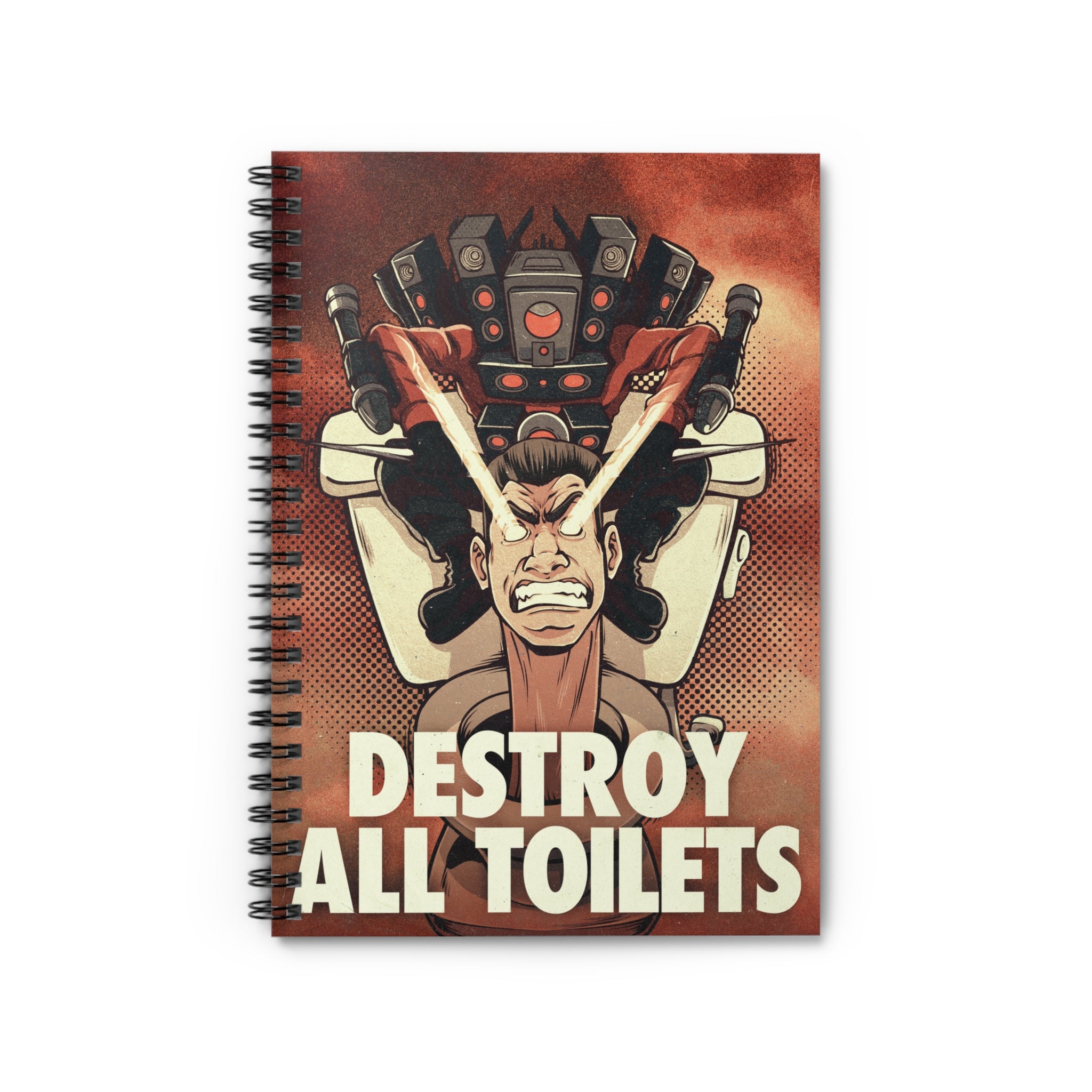 Titan Speakerman - Destroy All Toilets Notebook