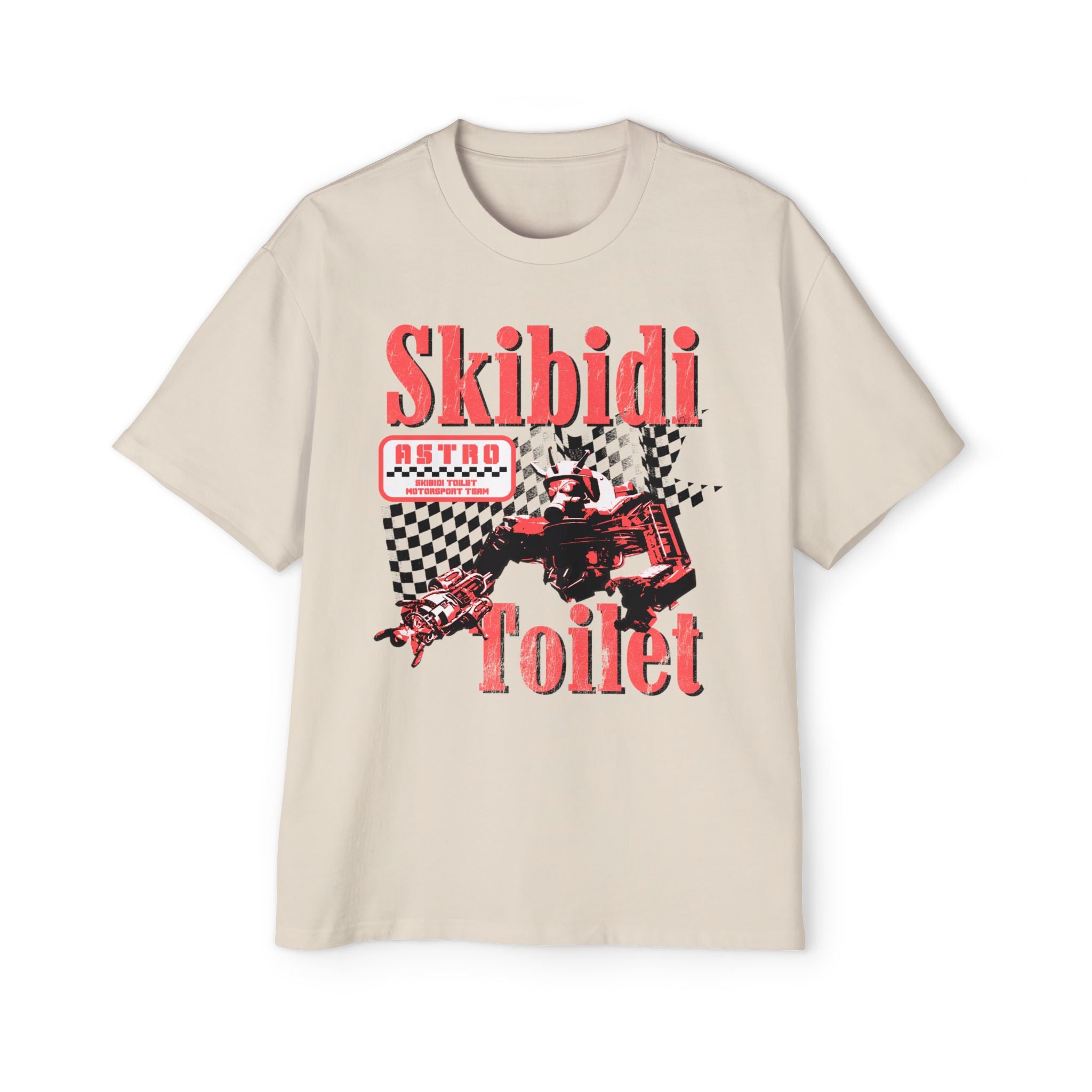 Skibidi Motorsport Oversized Tee - Adult