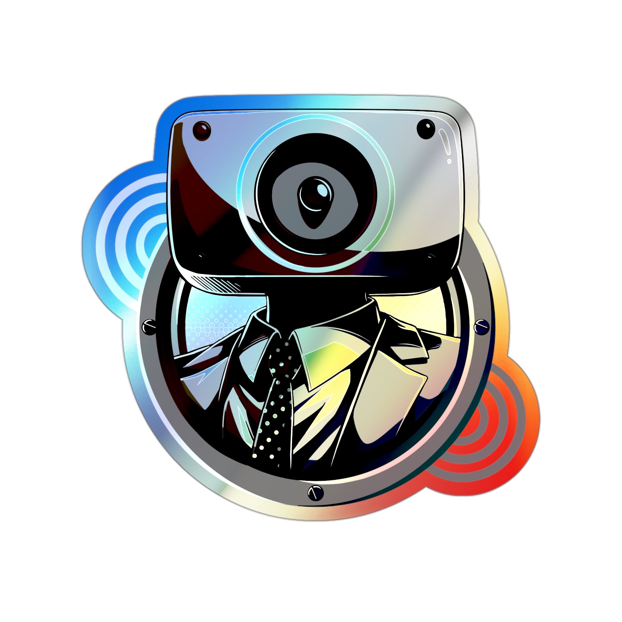 Speakerman - Headshot Holographic Sticker