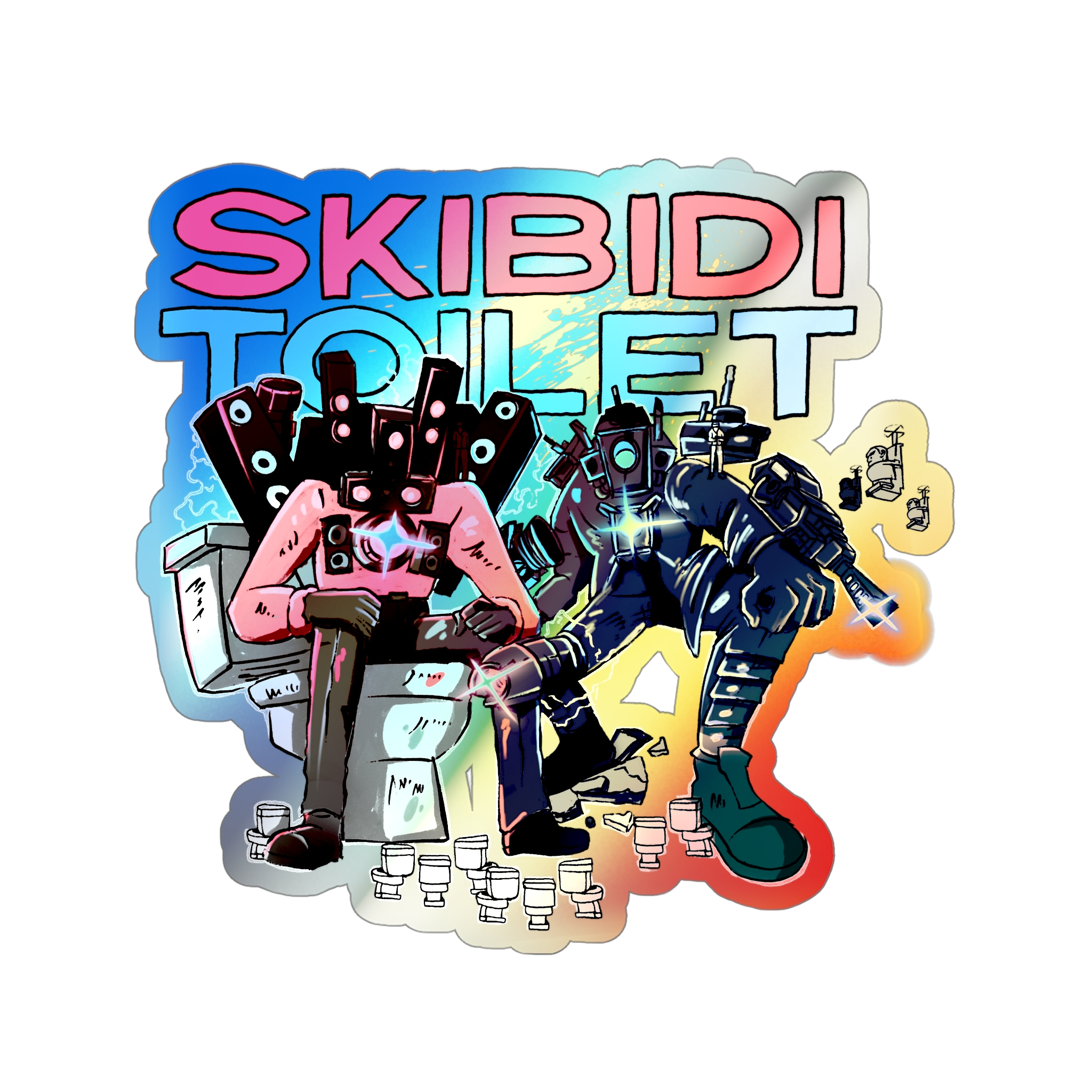 RNB Juice Holographic Sticker