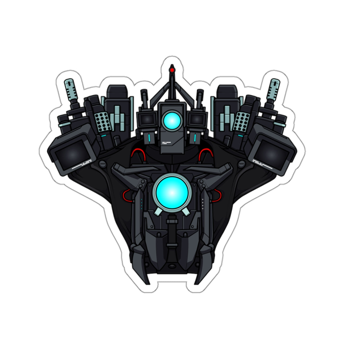 Titan Cameraman - Visage Sticker