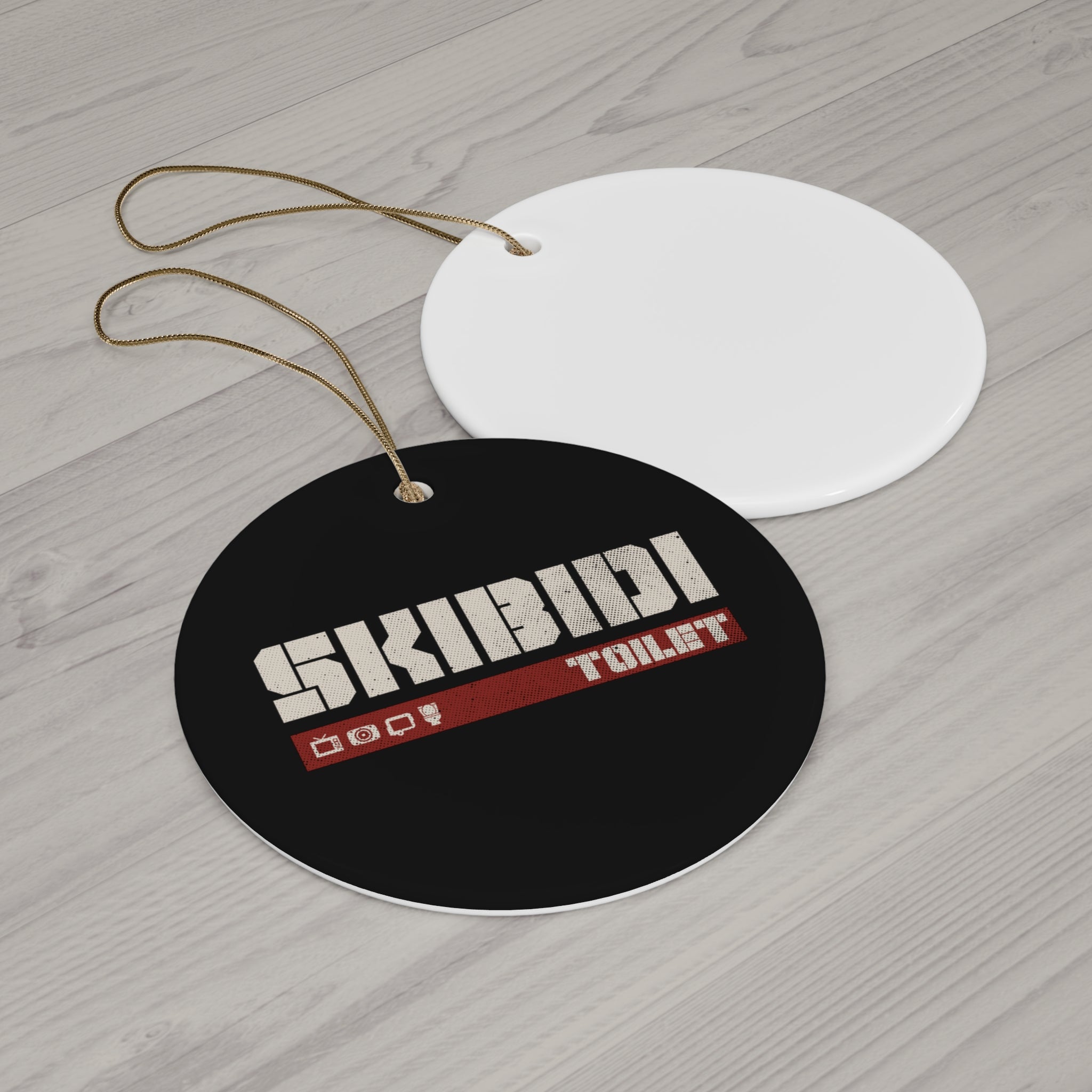 Skibidi Toilet Logo Ornament