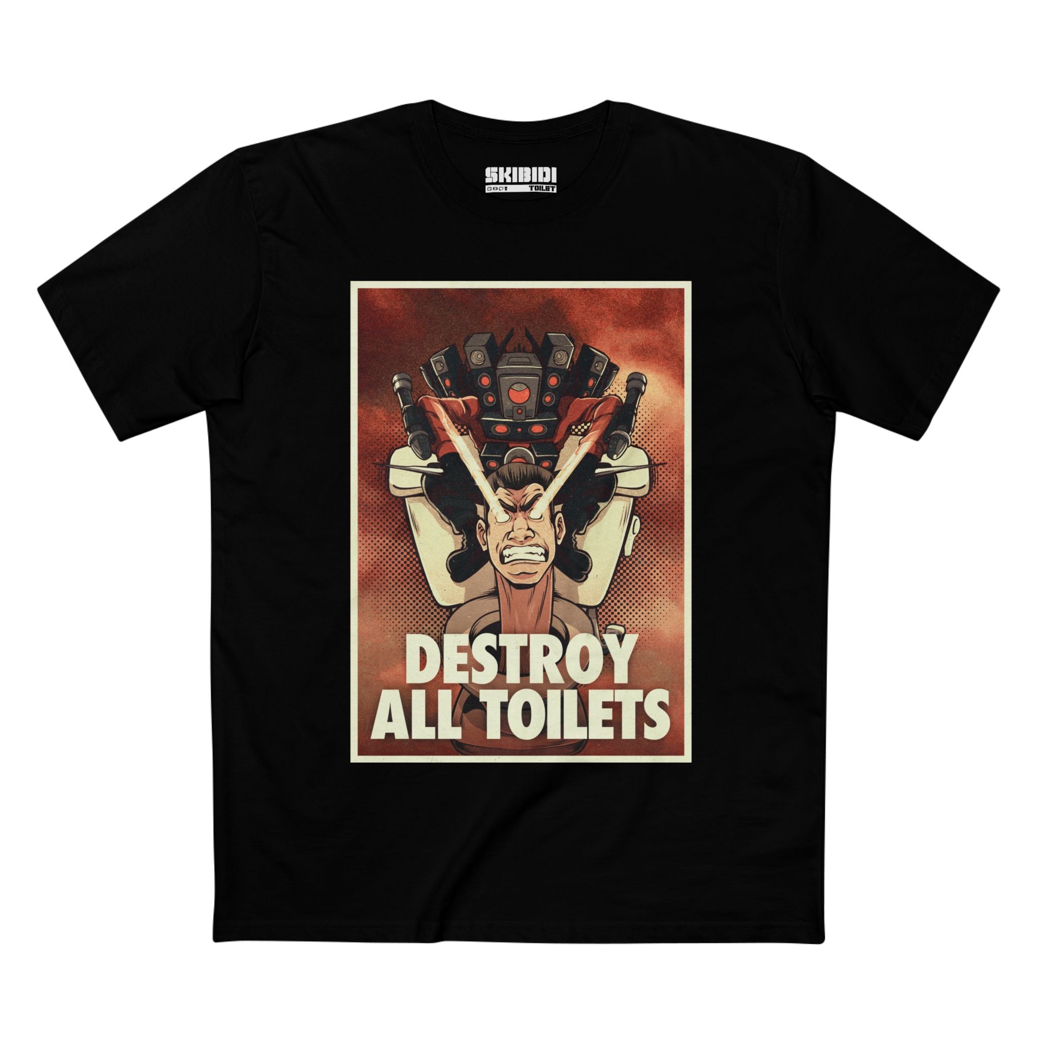 Titan Speakerman - Destroy All Toilets Tee - Adult