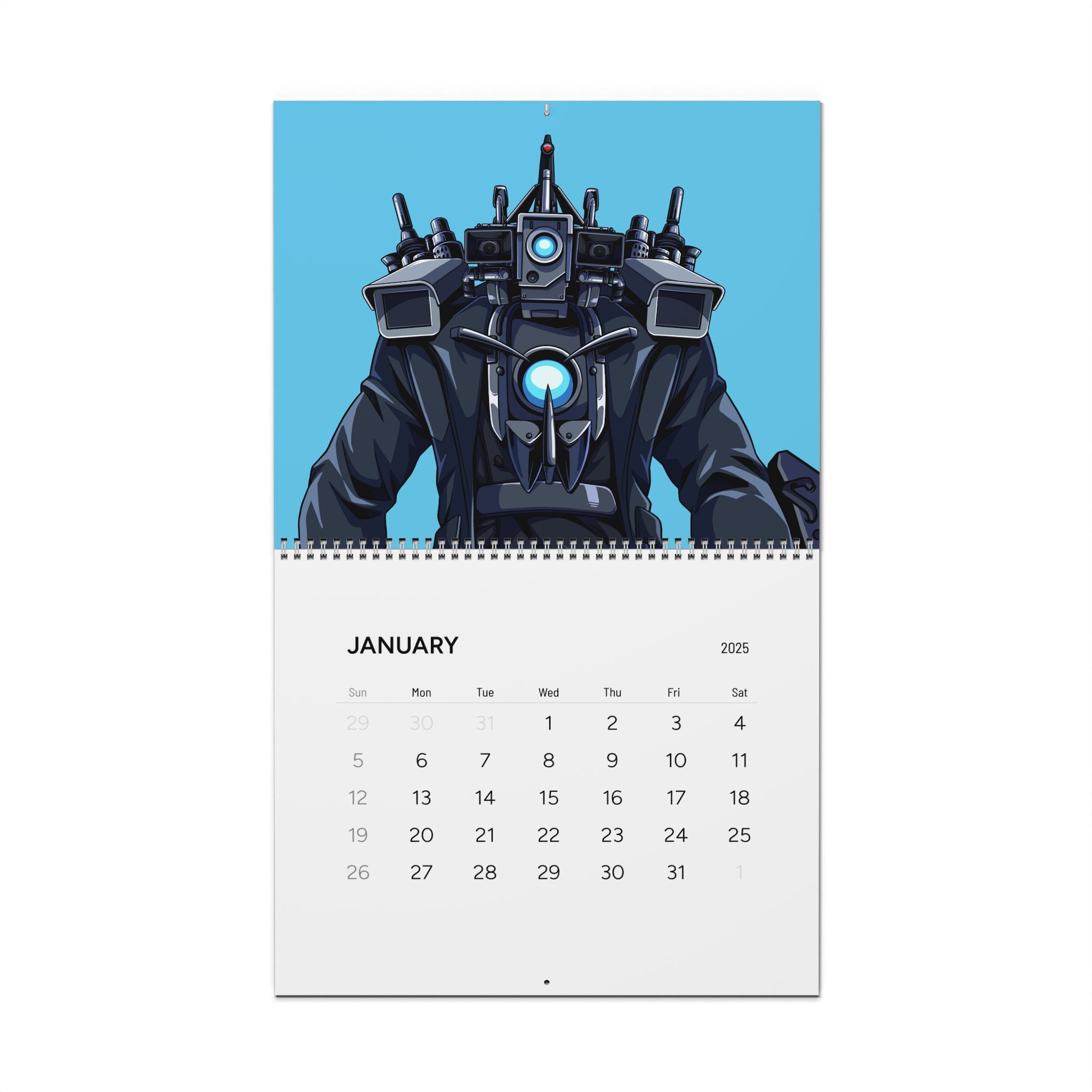 Skibidi Toilet 2025 Wall Calendar