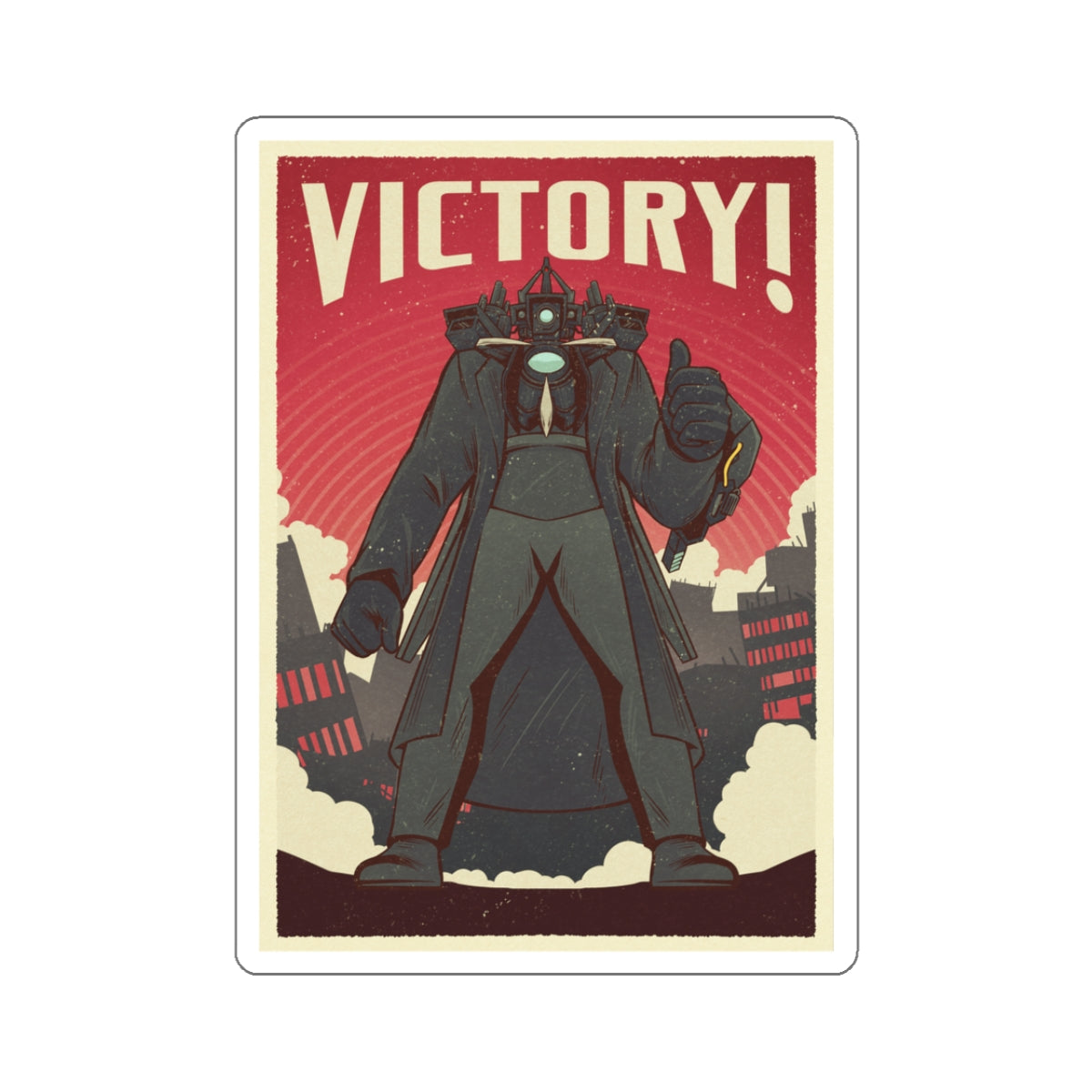 Titan Cameraman - Victory Sticker