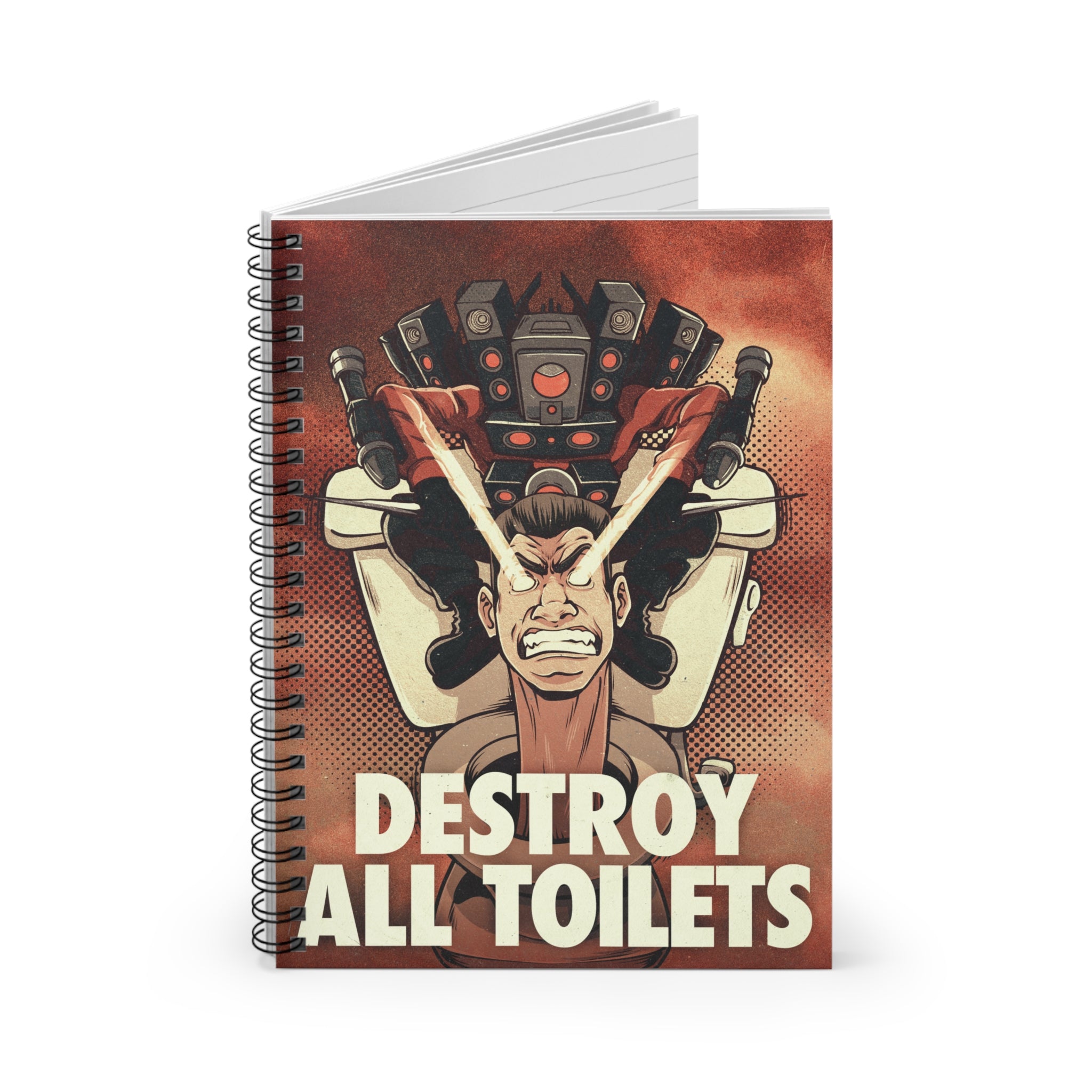 Titan Speakerman - Destroy All Toilets Notebook