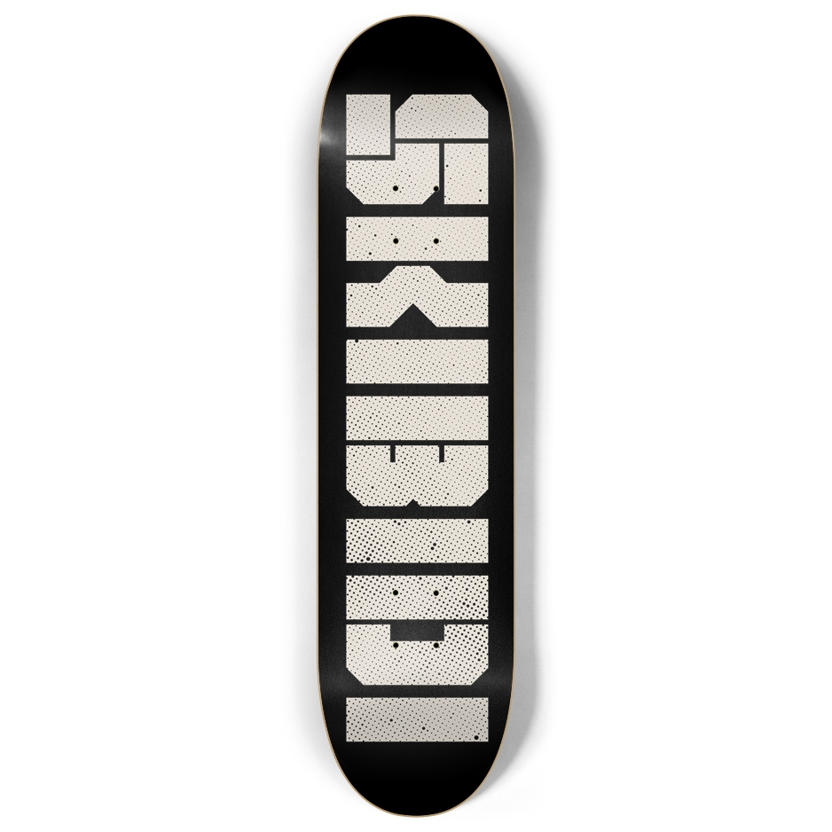 SKIBIDI Black Skate Deck