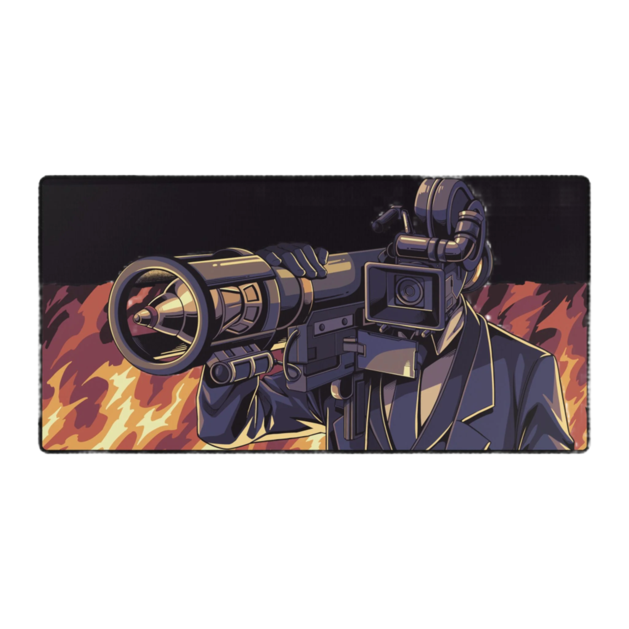 Large Cameraman - Bazooka Gaming Mouse Pad