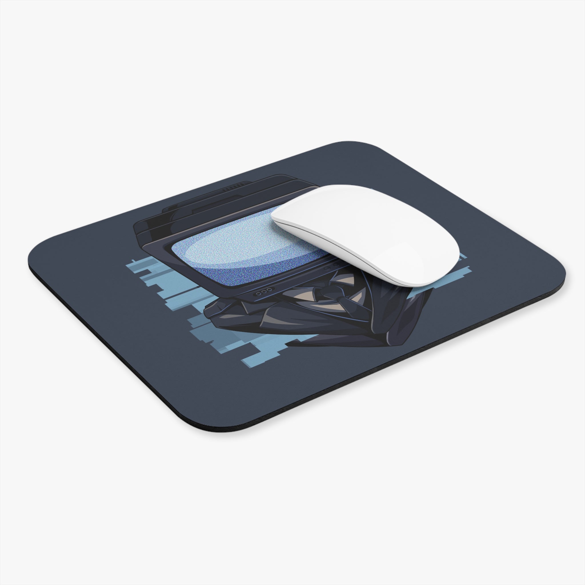 TV Man - Headshot Mouse Pad