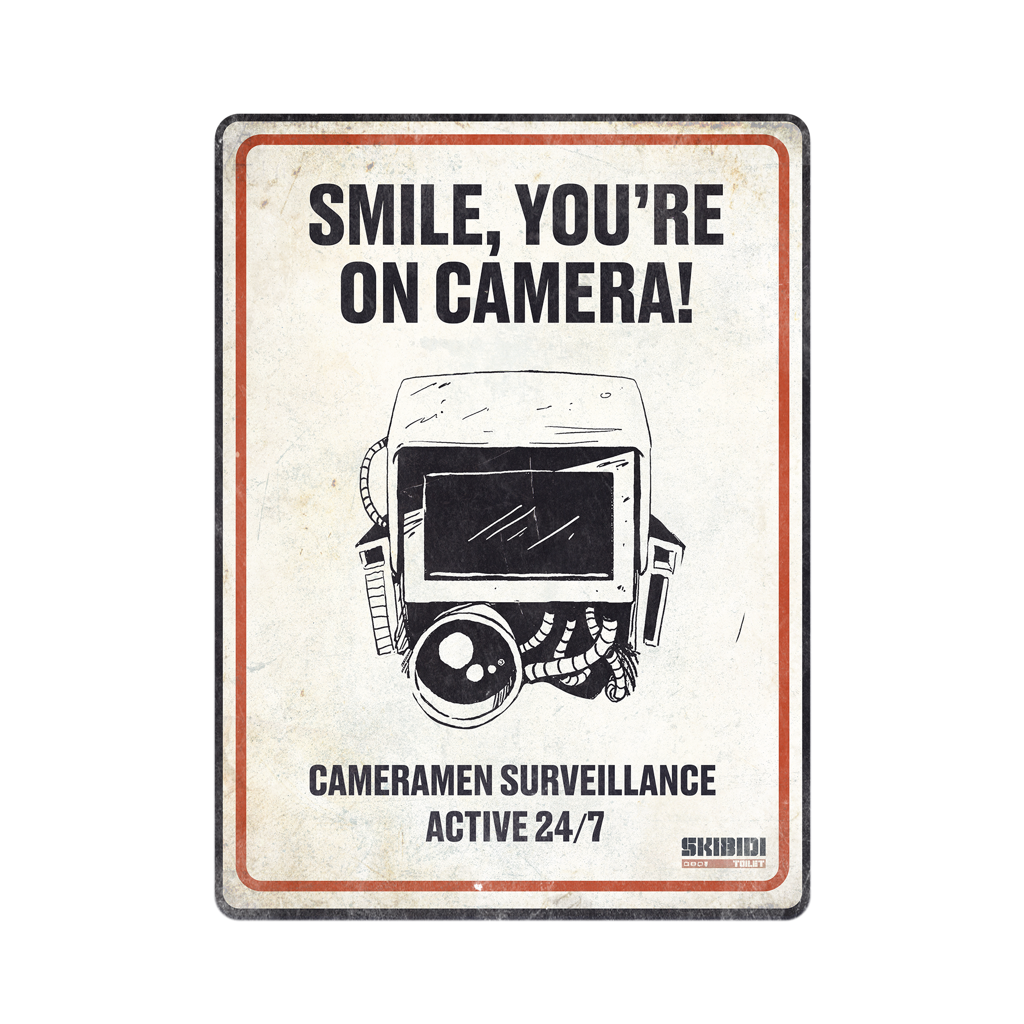 Cameramen Surveillance Wall Sign