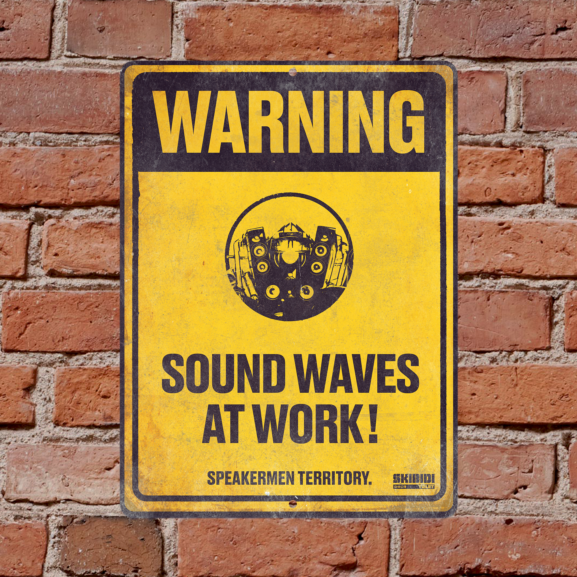 Speakermen Sound Waves Wall Sign