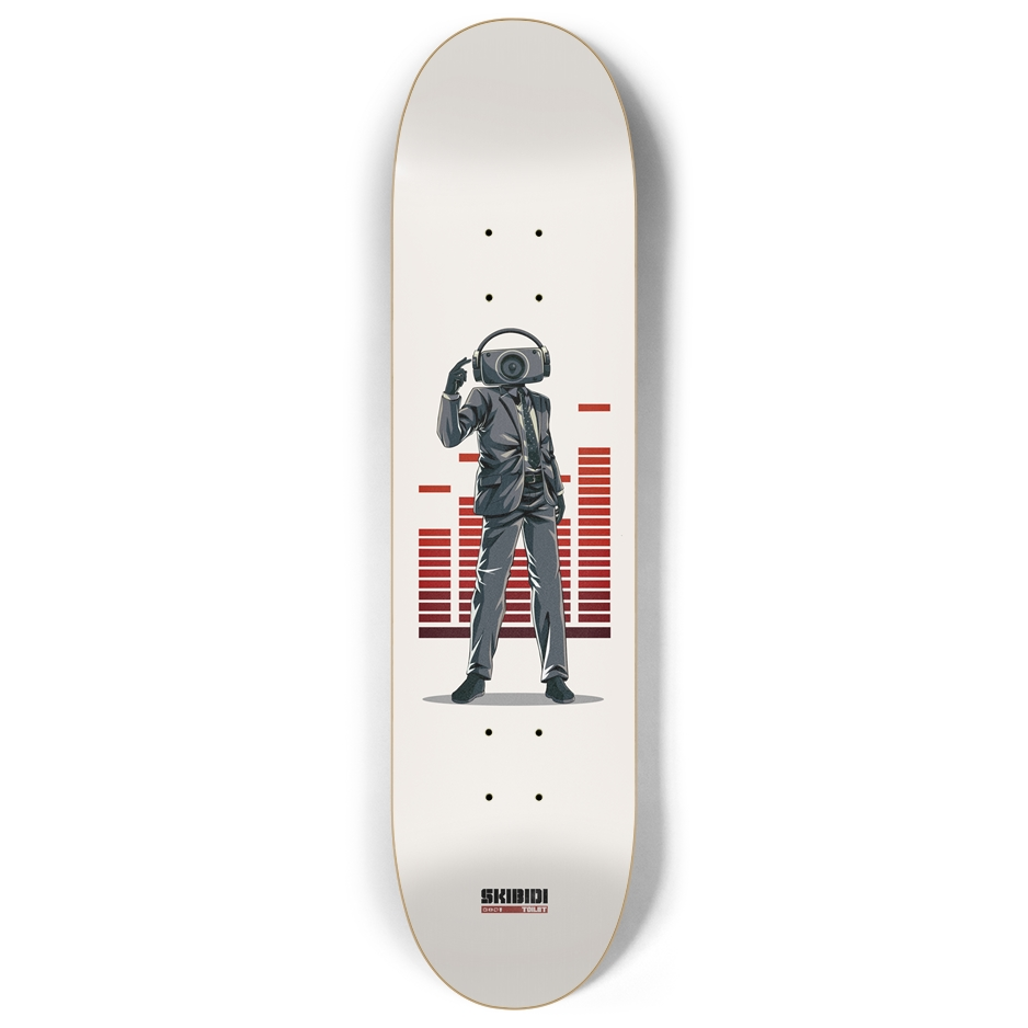 Speakerman - Sound Bars Skate Deck