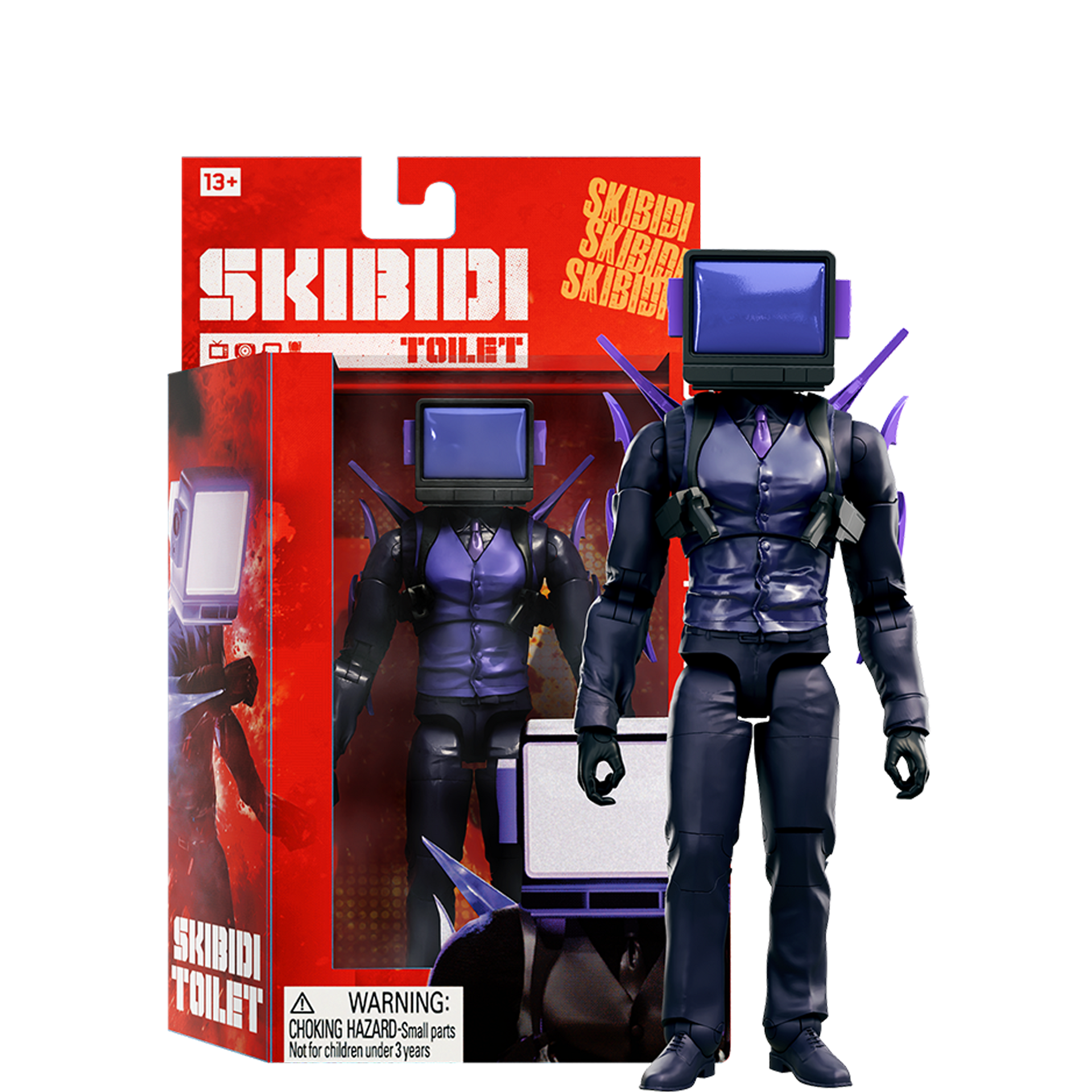 Skibidi Toilet Deluxe Figure - Dark TV Man