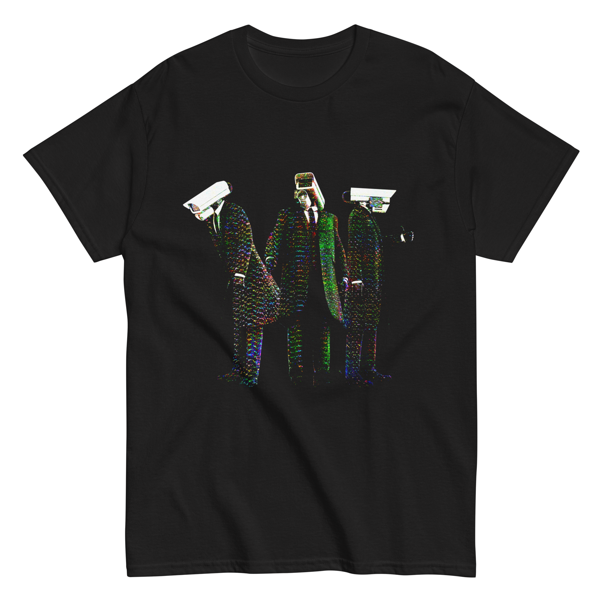 Cameraman Static Black Unisex Tee